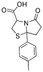 7A-(4-METHYLPHENYL)-5-OXOHEXAHYDROPYRROLO[2,1-B][1,3]THIAZOLE-3-CARBOXYLIC ACID 结构式