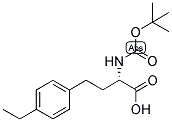 (S)-2-TERT-BUTOXYCARBONYLAMINO-4-(4-ETHYL-PHENYL)-BUTYRIC ACID 结构式