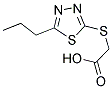 [(5-PROPYL-1,3,4-THIADIAZOL-2-YL)SULFANYL]ACETIC ACID 结构式