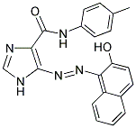 5-[(E)-(2-HYDROXY-1-NAPHTHYL)DIAZENYL]-N-(4-METHYLPHENYL)-1H-IMIDAZOLE-4-CARBOXAMIDE 结构式