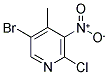 5-Bromo-2-chloro-3-nitro-4-picoline 结构式