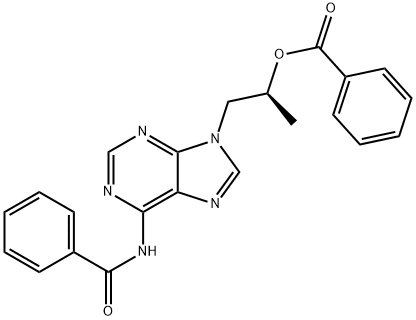 (R)-9-[2-BENZYLOXYPROPYL)-N6-BENZOYL ADENINE 结构式