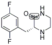 (R)-3-(2,5-DIFLUORO-BENZYL)-PIPERAZIN-2-ONE 结构式