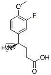 (R)-4-AMINO-4-(3-FLUORO-4-METHOXYPHENYL)BUTANOIC ACID 结构式