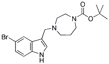 4-(5-BROMO-1H-INDOL-3-YLMETHYL)-[1,4]DIAZEPANE-1-CARBOXYLIC ACID TERT-BUTYL ESTER 结构式