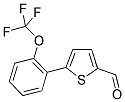 5-[2-(TRIFLUOROMETHOXY)PHENYL]THIOPHENE-2-CARBALDEHYDE 结构式