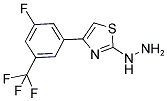 [4-(3-FLUORO-5-TRIFLUOROMETHYL-PHENYL)-THIAZOL-2-YL]-HYDRAZINE 结构式