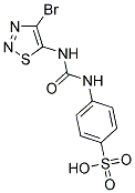 4-({[(4-BROMO-1,2,3-THIADIAZOL-5-YL)AMINO]CARBONYL}AMINO)BENZENESULFONIC ACID 结构式