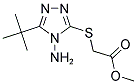 METHYL [(4-AMINO-5-TERT-BUTYL-4H-1,2,4-TRIAZOL-3-YL)SULFANYL]ACETATE 结构式