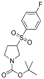 3-(4-FLUORO-BENZENESULFONYL)-PYRROLIDINE-1-CARBOXYLIC ACID TERT-BUTYL ESTER 结构式