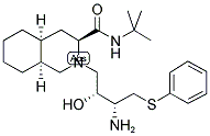 [3S-(3R,4AR,8AR,2'S,3'S)]-2-[3'-AMINO-2'-HYDROXY-4'-(PHENYL)THIO]BUTYLDECAHYDROISOQUINOLINE-3-N-T-BUTYLCARBOXAMIDE 结构式