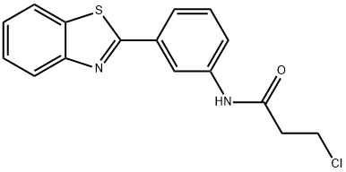 N-(3-(苯并[D]噻唑-2-基)苯基)-3-氯丙 结构式