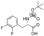 (S)-2-TERT-BUTOXYCARBONYLAMINO-3-(2,3-DIFLUORO-PHENYL)-PROPIONIC ACID 结构式