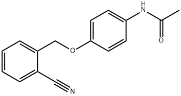 N-{4-[(2-CYANOBENZYL)OXY]PHENYL}ACETAMIDE 结构式