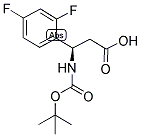 (R)-3-TERT-BUTOXYCARBONYLAMINO-3-(2,4-DIFLUORO-PHENYL)-PROPIONIC ACID 结构式