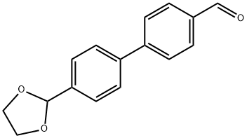 4'-(1,3-DIOXOLAN-2-YL)[1,1'-BIPHENYL]-4-CARBALDEHYDE 结构式