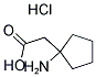 1-氨基环戊基乙酸 盐酸盐 结构式