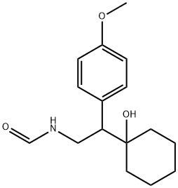 N-FORMYL-1-(2-AMINO-1-(4-METHOXYPHENYL)ETHYL)CYCLOHEXANOL 结构式