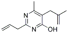 2-Allyl-6-methyl-5-(2-methylprop-2-enyl)pyrimidin-4-ol 结构式