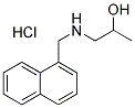 1-[(NAPHTHALEN-1-YLMETHYL)-AMINO]-PROPAN-2-OL HYDROCHLORIDE 结构式