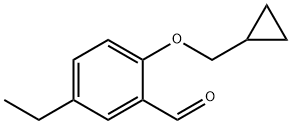2-(环丙基甲氧基)-5-乙基苯甲醛 结构式