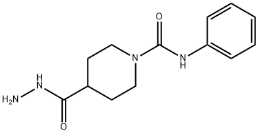 4-HYDRAZINOCARBONYL-PIPERIDINE-1-CARBOXYLIC ACID PHENYLAMIDE 结构式