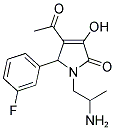 4-ACETYL-1-(2-AMINOPROPYL)-5-(3-FLUOROPHENYL)-3-HYDROXY-1,5-DIHYDRO-2H-PYRROL-2-ONE 结构式