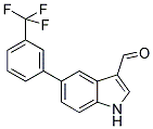 5-[3-(TRIFLUOROMETHYL)PHENYL]-1H-INDOLE-3- CARBALDEHYDE 结构式