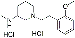 1-[2-(2-METHOXYPHENYL)ETHYL]-N-METHYLPIPERIDIN-3-AMINE DIHYDROCHLORIDE 结构式