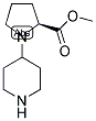 (S)-1-PIPERIDIN-4-YL-PYRROLIDINE-2-CARBOXYLIC ACID METHYL ESTER 结构式