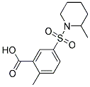 2-METHYL-5-[(2-METHYLPIPERIDIN-1-YL)SULFONYL]BENZOIC ACID 结构式