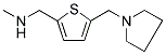 N-METHYL[5-(1-PYRROLIDINYLMETHYL)-2-THIENYL]METHANAMINE 结构式