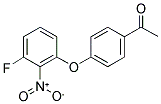 1-[4-(3-FLUORO-2-NITRO-PHENOXY)-PHENYL]-ETHANONE 结构式