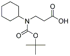 N-BOC-3-CYCLOHEXYLAMINO-PROPIONIC ACID 结构式