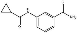 N-[3-(氨基碳硫酰基)苯基]环丙烷甲酰胺 结构式