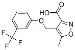 5-Methyl-4-(3-trifluoromethyl-phenoxymethyl)-isoxazole-3-carboxylic acid 结构式