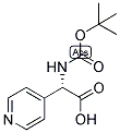 (S)-TERT-BUTOXYCARBONYLAMINO-PYRIDIN-4-YL-ACETIC ACID 结构式