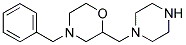 4-BENZYL-2-PIPERAZIN-1-YLMETHYL-MORPHOLINE 结构式