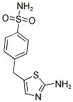 4-[(2-AMINO-1,3-THIAZOL-5-YL)METHYL]BENZENESULFONAMIDE 结构式