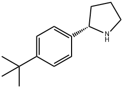 (S)-2-(4-叔丁基苯基)吡咯烷 结构式
