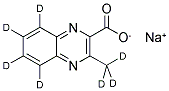 3-METHYLQUINOXALINE-2-CARBOXYLIC ACID SODIUM SALT D7 结构式
