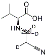 N-(2-CYANOETHYL-(1,1,2-D3)) VALINE 结构式