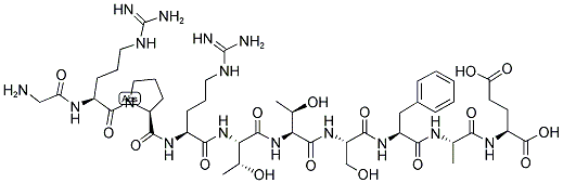 GLY-ARG-PRO-ARG-THR-THR-SER-PHE-ALA-GLU 结构式