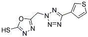 5-[(5-THIEN-3-YL-2H-TETRAZOL-2-YL)METHYL]-1,3,4-OXADIAZOLE-2-THIOL 结构式