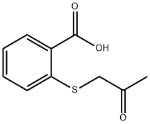 2-[(2-氧代丙基)硫烷基]苯甲酸 结构式