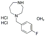 1-(4-Fluorobenzyl)homopiperazine dihydrochloride hydrate 结构式