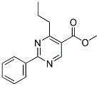 METHYL-2-PHENYL-4-PROPYL-5-PYRIMIDINE CARBOXYLATE 结构式