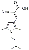 (2E)-2-CYANO-3-[2,5-DIMETHYL-1-(3-METHYLBUTYL)-1H-PYRROL-3-YL]ACRYLIC ACID 结构式