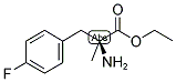 (S)-2-AMINO-3-(4-FLUORO-PHENYL)-2-METHYL-PROPIONIC ACID ETHYL ESTER 结构式