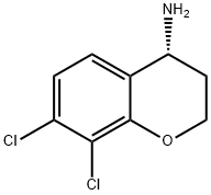 (R)-7,8-二氯苯并二氢吡喃-4-胺 结构式